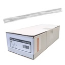 Espiral metálico plata 24 mm 5:1 (Caja 100 unidades)