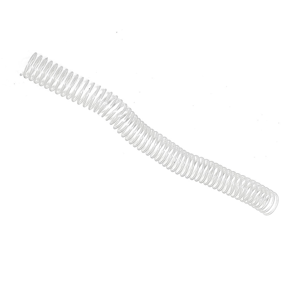 Espiral de plástico transparente 28 mm 4:1 (Pack 10 unidades)