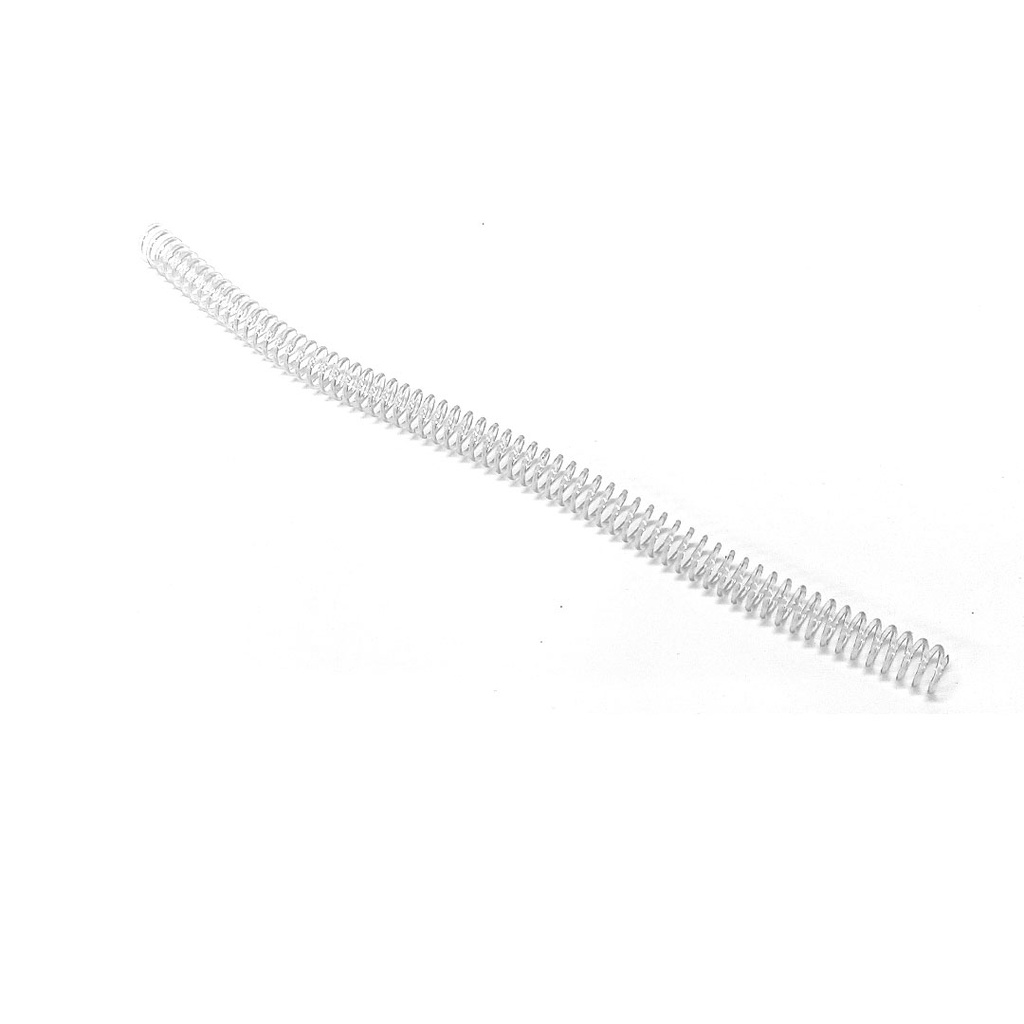 Espiral de plástico transparente 12 mm 5:1 (Pack 10 unidades)