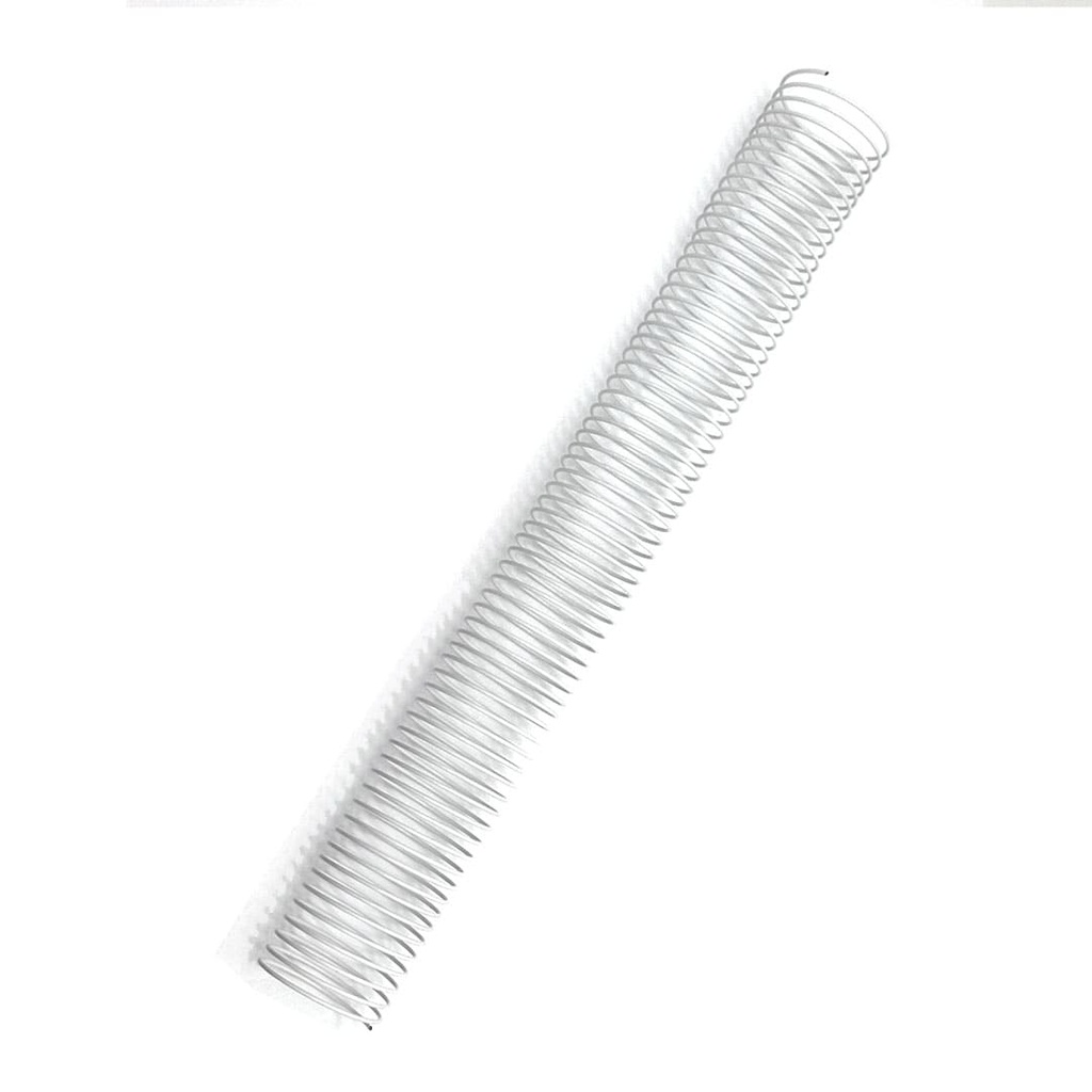 Espiral metálico blanco 50 mm 5:1 (Pack de 10)