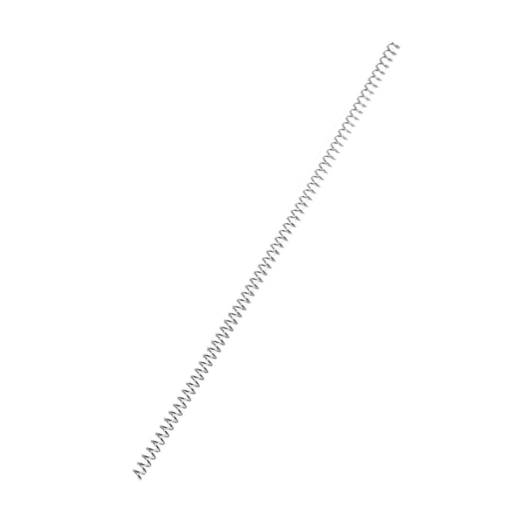 Espiral metálico plata 8 mm 5:1 (Pack de 10)