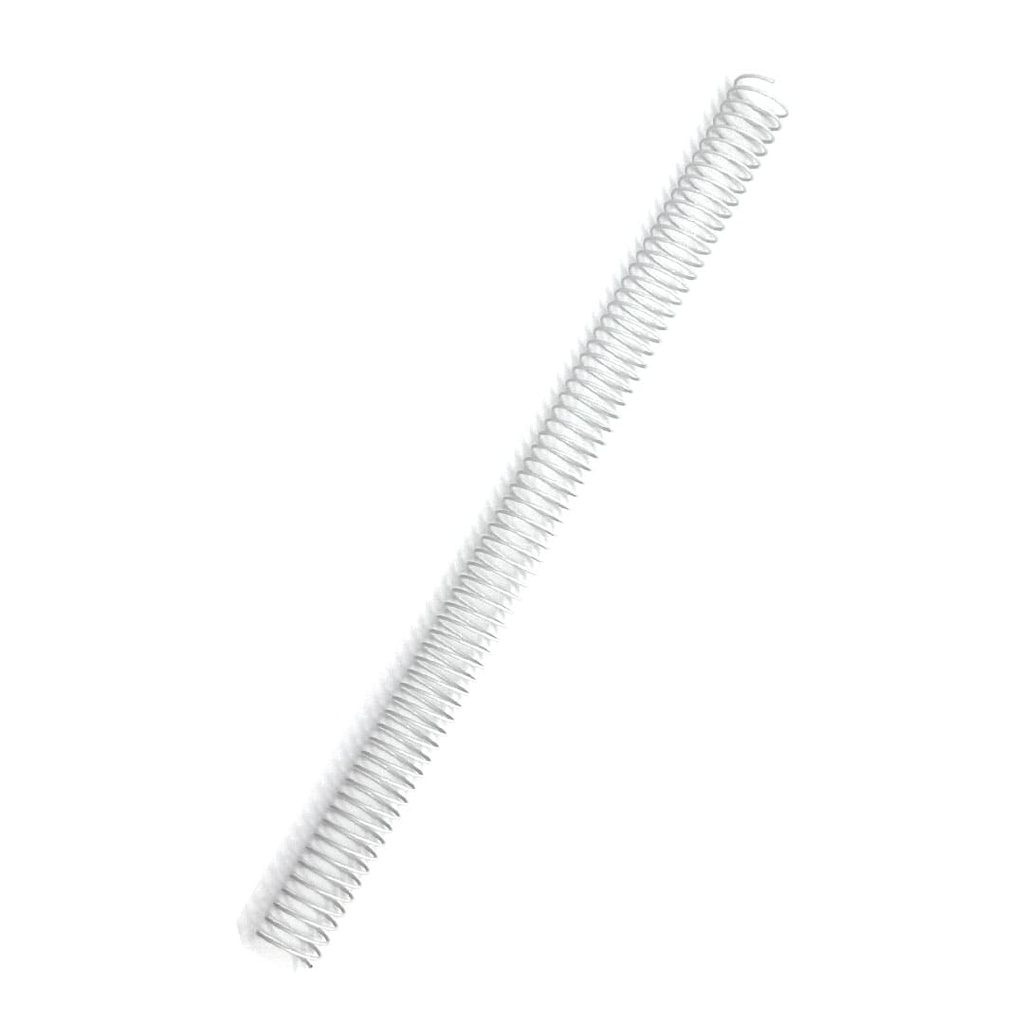 Espiral metálico blanco 24 mm 5:1 (Pack de 10)