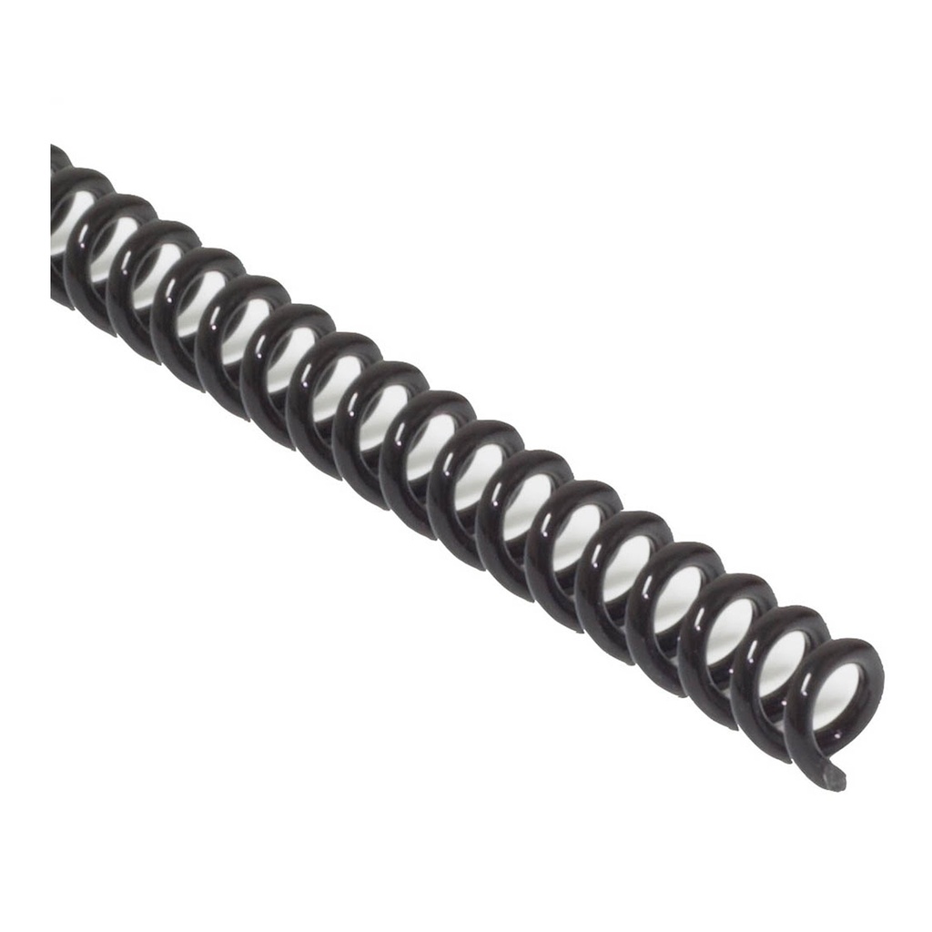 Espiral de plástico negro 8 mm 5:1 (Pack 10 unidades)