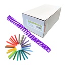 Espiral de plástico color 32 mm 4:1 (Caja 100 unidades)