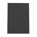 Portada de encuadernación A3 negra opaca de plástico de 500 micras (Pack de 10)