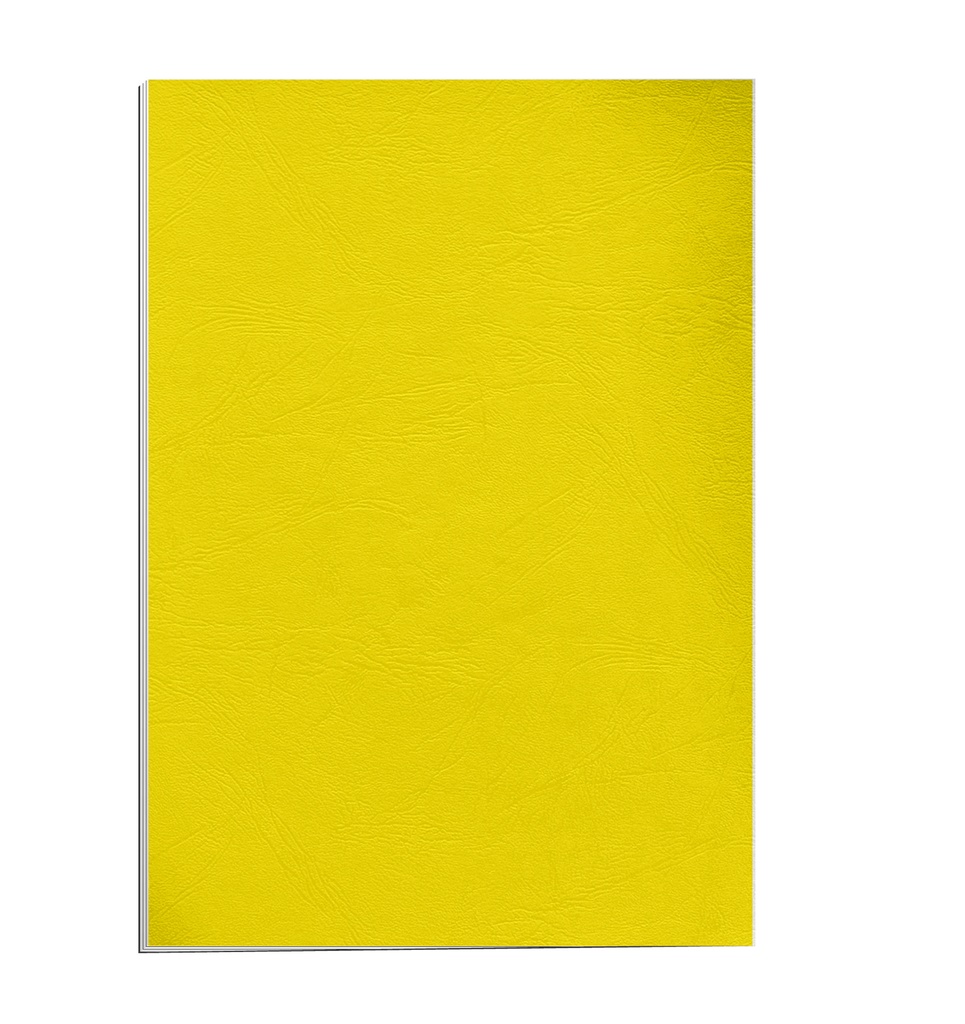 Portada de encuadernación A4 amarilla de cartulina de 250 g/m² Fellowes (Pack de 10)