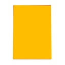 Portada de encuadernación A4 amarilla opaca de plástico de 500 micras (Pack de 10)