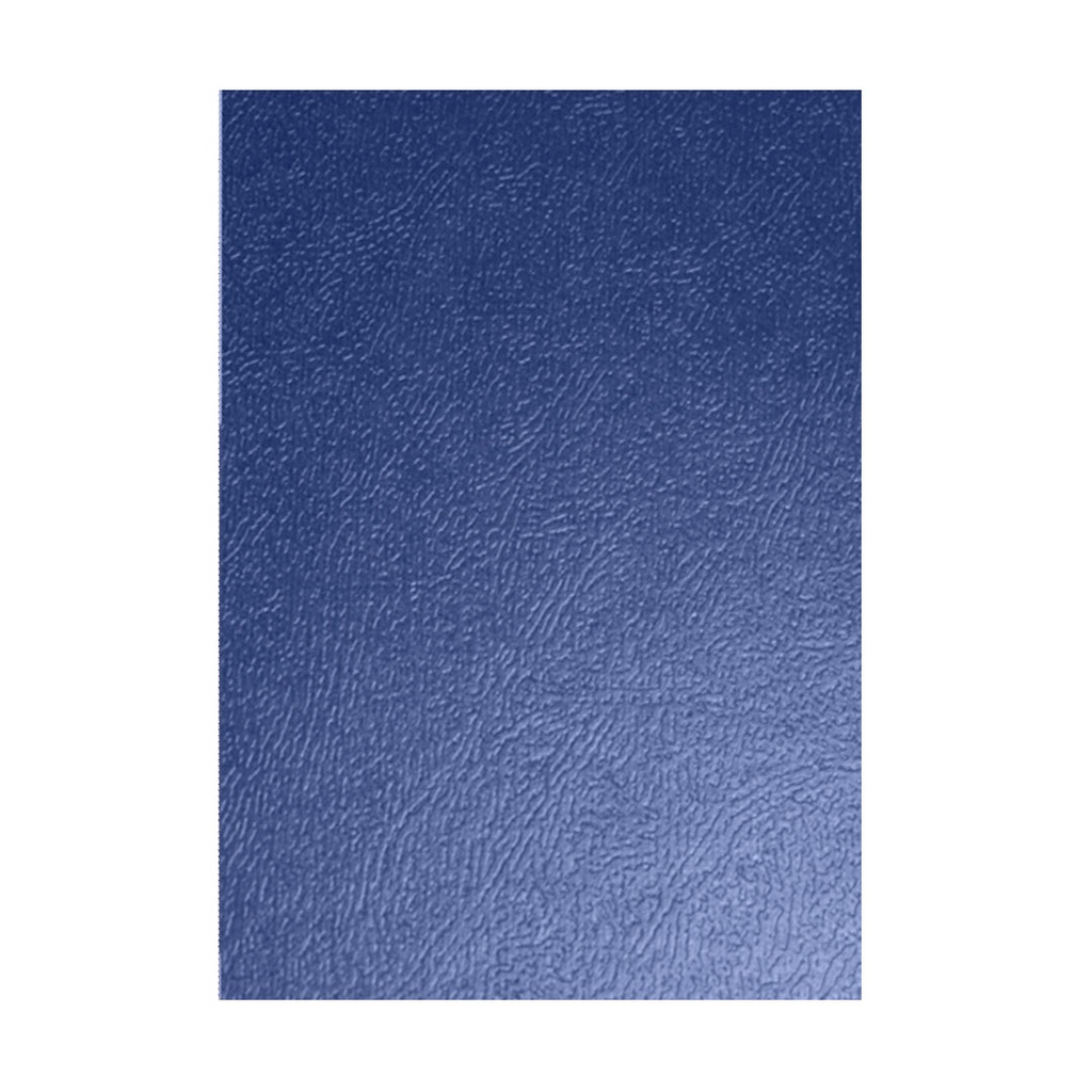 Portada de encuadernación A4 azul de cartón gofrado de 500 g/m² (Pack de 10)