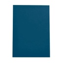 Portada de encuadernación A4 azul opaca de plástico de 500 micras (Pack de 10)