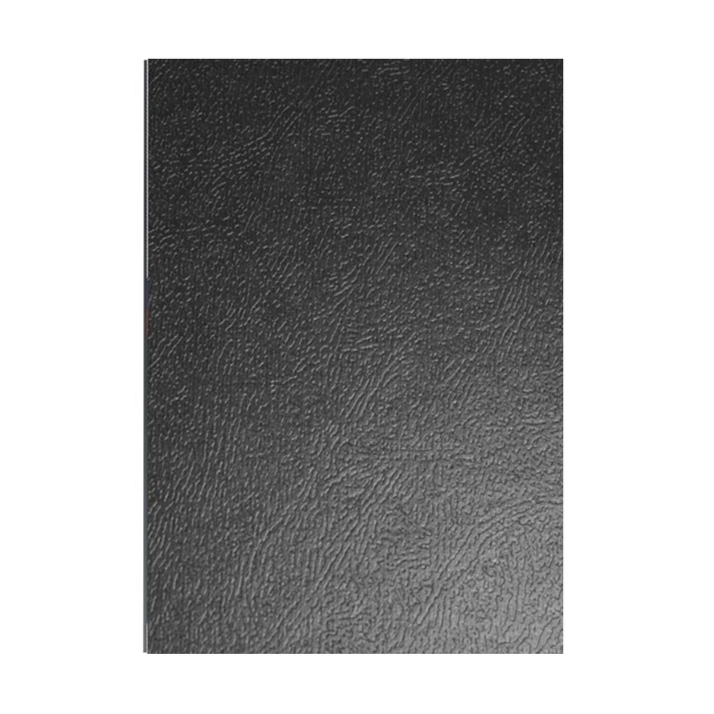 Portada de encuadernación A4 negra de cartón gofrado de 500 g/m² (Caja de 50)