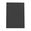 Portada de encuadernación A4 negra opaca de plástico de 500 micras (Caja de 100)