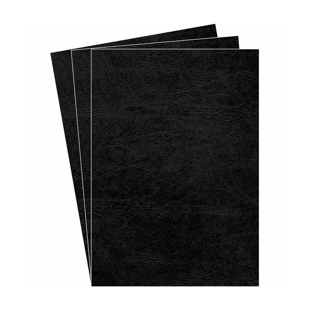 Portada de encuadernación A4 negra de cartulina de 250 g/m² Fellowes (Pack de 10)