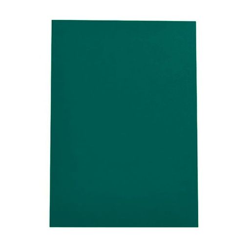 Portada de encuadernación A4 verde opaca de plástico de 500 micras (Caja de 100)