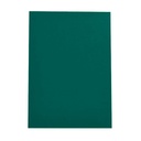 Portada de encuadernación A4 verde opaca de plástico de 500 micras (Caja de 100)