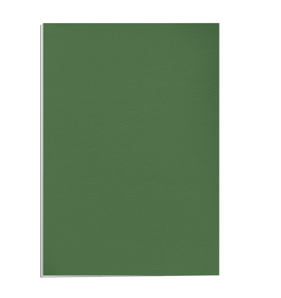 Portada de encuadernación A4 verde oscuro de cartulina de 250 g/m² Fellowes (Pack de 10)