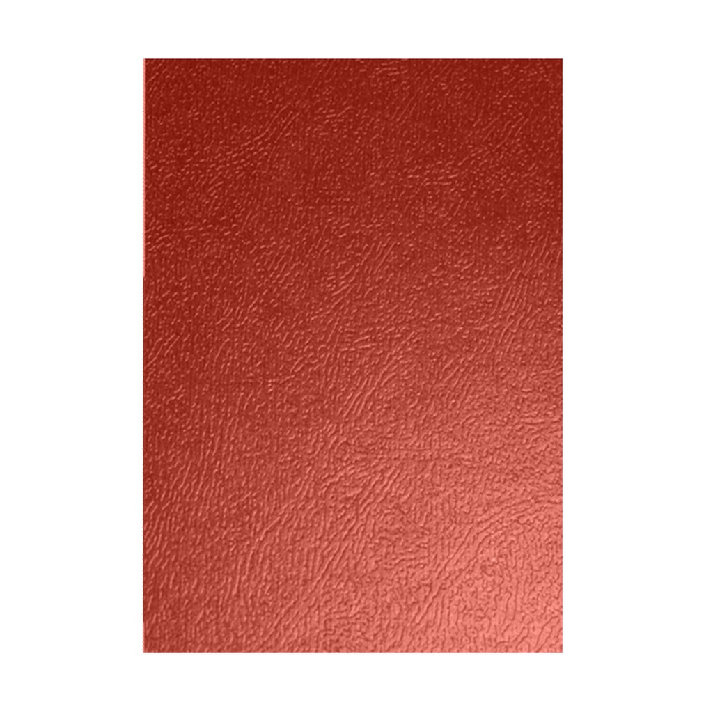 Portada de encuadernación A4 roja de cartón gofrado de 500 g/m² (Pack de 10)