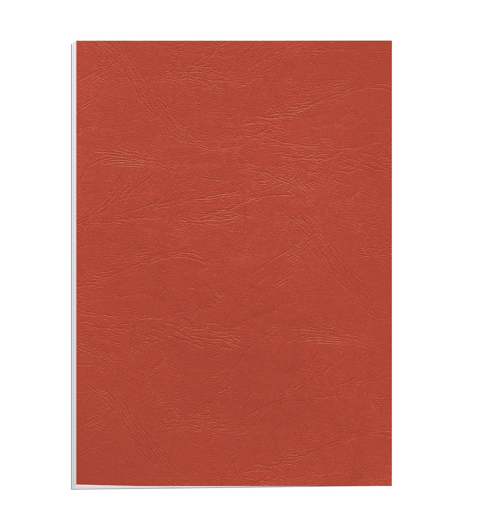 Portada de encuadernación A4 roja de cartulina de 250 g/m² Fellowes (Pack de 10)