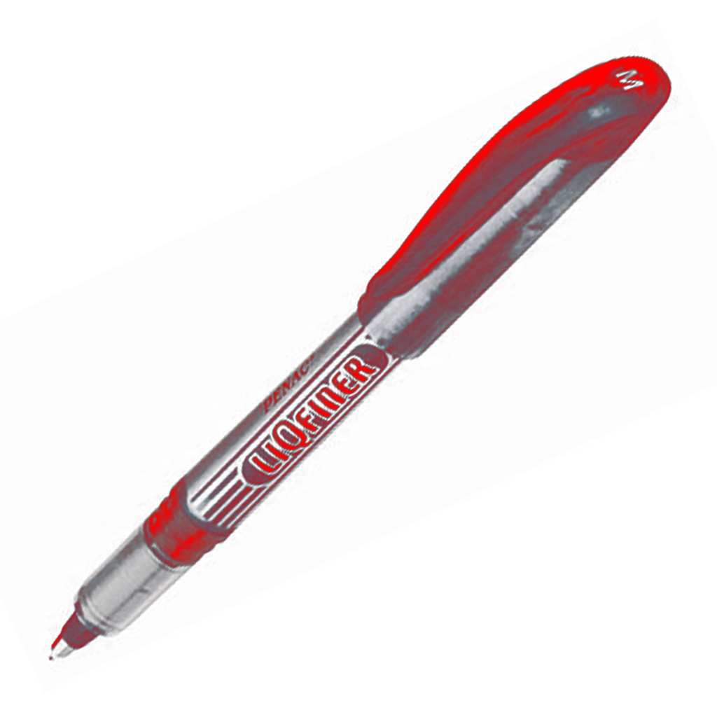 Rotulador de punta de fibra Penac Liqfiner 0,6 mm rojo