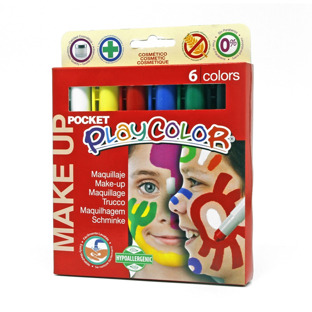 Maquillaje infantil PlayColor (6 colores estándar)