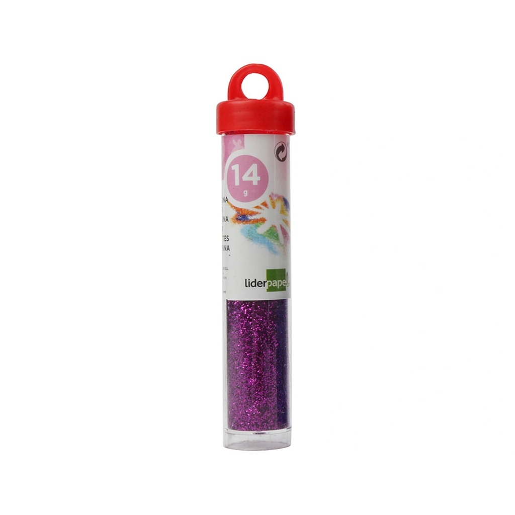 Purpurina violeta Fantasía Liderpapel 14 gr