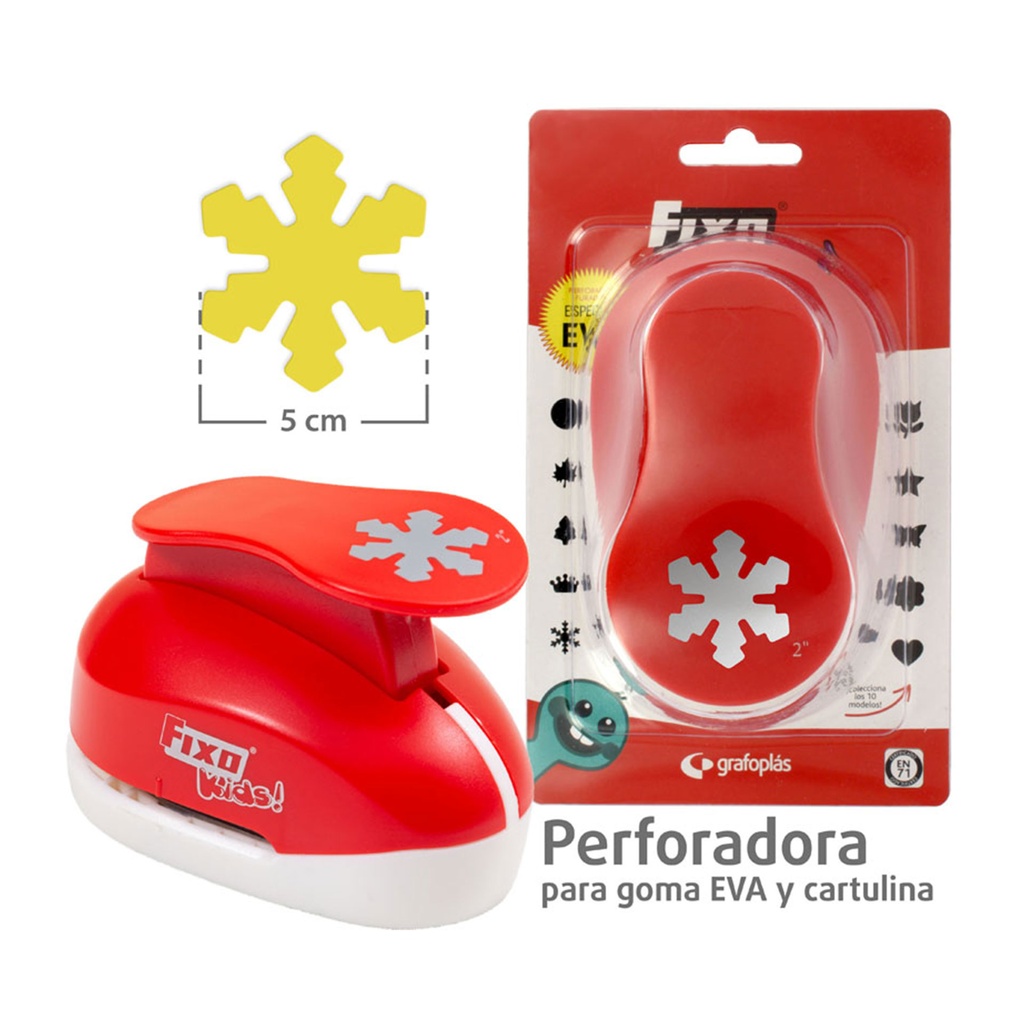 Perforadora para goma EVA nieve 5 cm