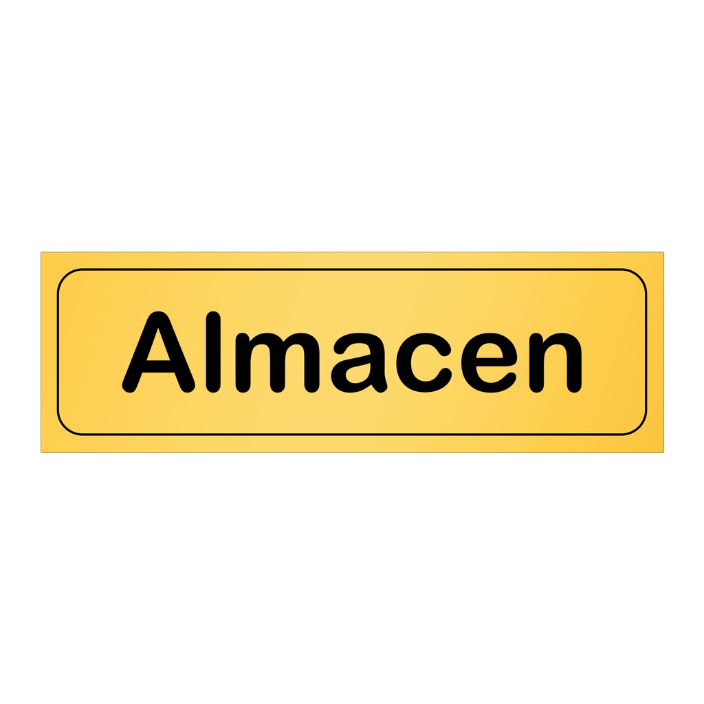 Rótulo adhesivo de pared "Almacen" 170 x 55 mm