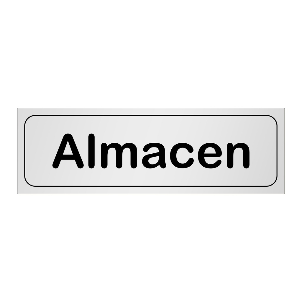 Rótulo adhesivo de pared "Almacen" 170 x 55 mm
