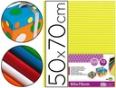 Cartón ondulado Liderpapel amarillo 50x70 cm 320 g/m² para manualidades y diseño escolar 10 unidades
