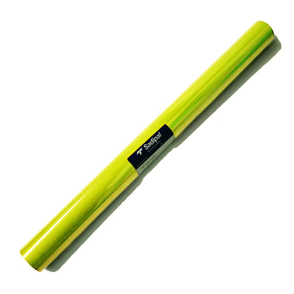 Papel charol amarillo brillante rollo 25 hojas 50 x 65 cm para manualidades y decoración escolar