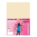 Cartulina A4 crema/amarillo claro 180 g/m² Fabrisa (Pack 50 unidades)