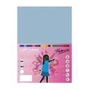 Cartulina A4 azul claro 180 g/m² Fabrisa (Pack 50 unidades)