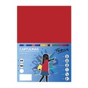 Cartulina A4 roja 180 g/m² Fabrisa (Pack 50 unidades)