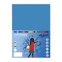 Cartulina A4 azul medio 180 g/m² Fabrisa (Pack 50 unidades)