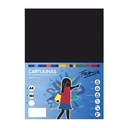 Cartulina A4 negra 180 g/m² Fabrisa (Pack 50 unidades)