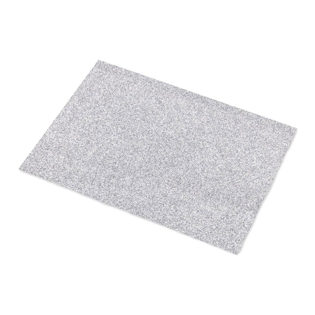 Cartulina 50 x 65 cm plata purpurina 280 g/m² (Unidad)