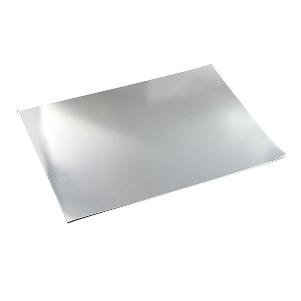 Cartulina metalizada 50 x 65 cm plata 220 g/m² (Unidad)