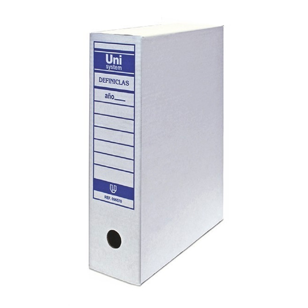Caja de archivo definitivo cartón Folio Unisystem Definiclas (Unidad)