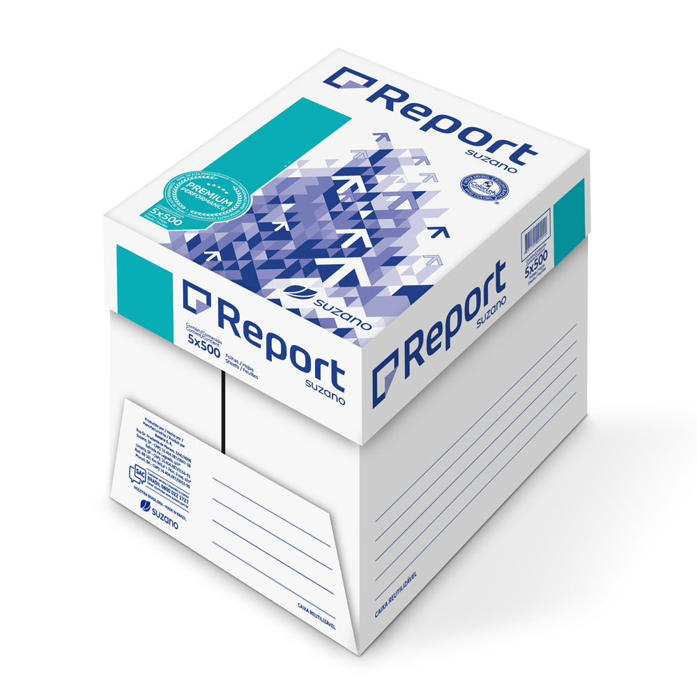 Papel A4 80 g/m² Report (Caja 5 paquetes)