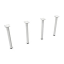 Patas redondas de acero para mesa Cool C300 Express Actiu altura 74 cm (Pack 4 unidades)