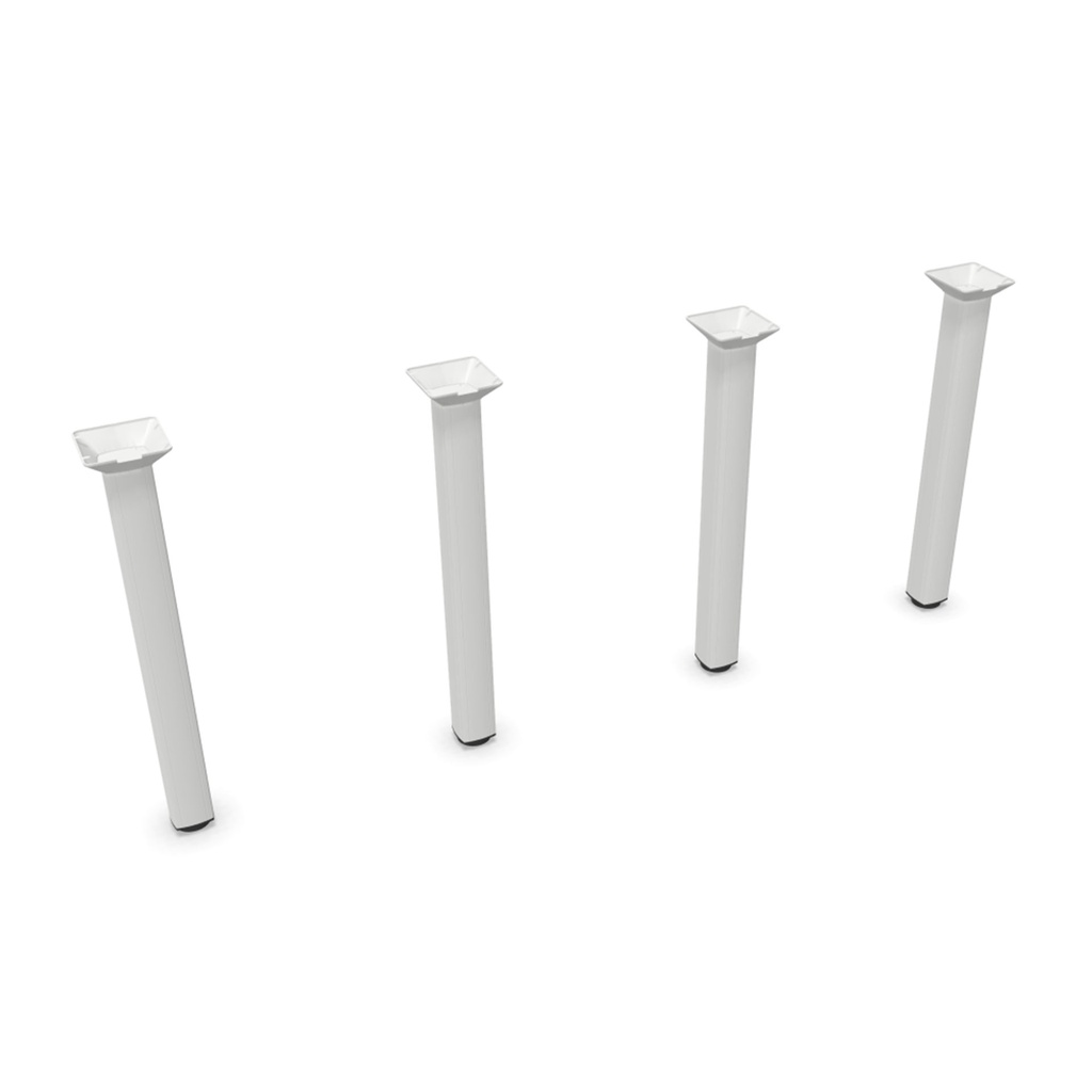 Patas cuadradas de aluminio para mesa Cool C300 Express Actiu Altura 74 cm (Pack 4 unidades)