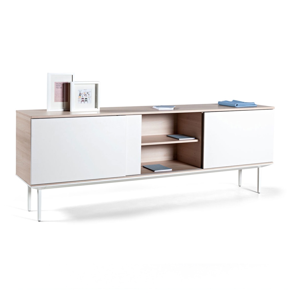 Aparador con 2 puertas correderas 180 cm Longo