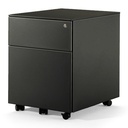 Cajonera móvil metálica Actiu con 1 cajón personal y 1 de archivo 55 x 40 x 52,5 cm J633 personalizada