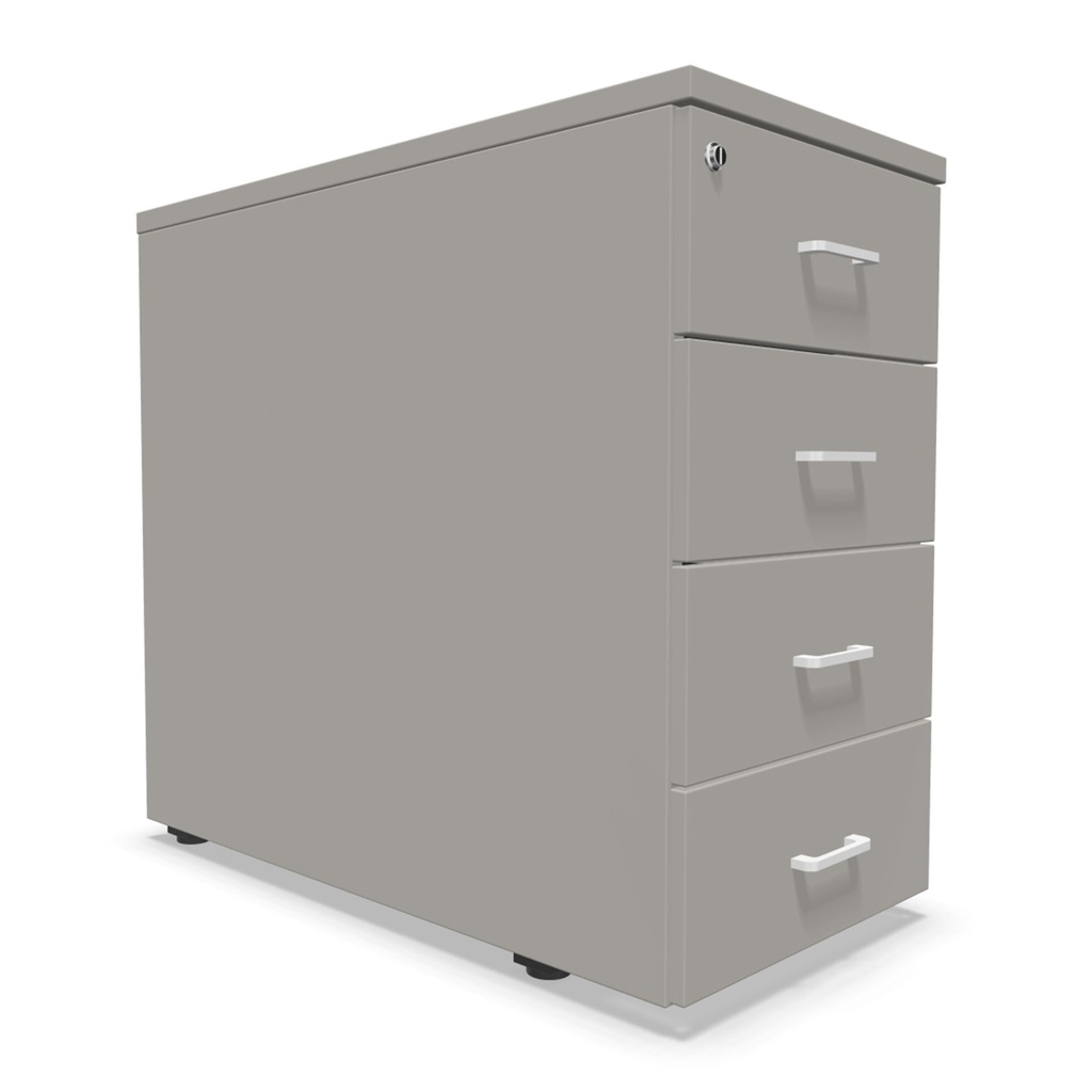 Cajonera fija de melamina Actiu con 4 cajones personales 74 x 41 x 80 cm J167