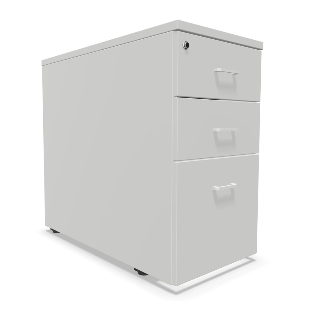 Cajonera fija de melamina Actiu con 1 cajón de archivo y 2 personales 74 x 41 x 80 cm J165