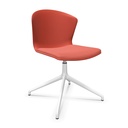Silla Whass con base giratoria fija y asiento tapizado
