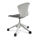 Silla Whass con base de 5 ruedas y asiento acolchado
