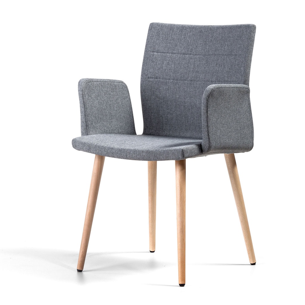 Silla Uma con 4 patas de madera