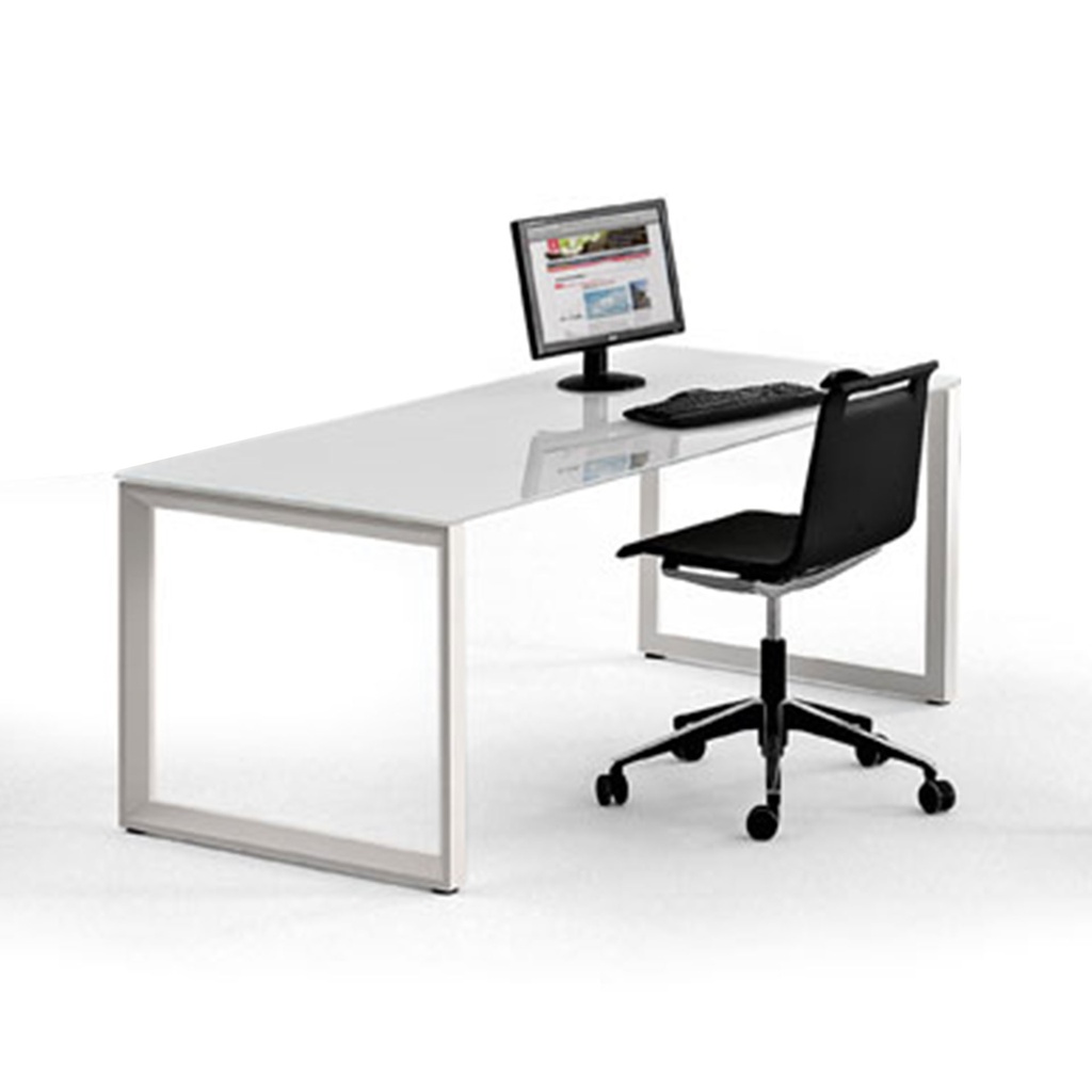 Mesa recta Vital Plus ST Actiu marco cerrado fondo 80 cm