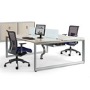 Mesa doble Vital Plus ST Actiu marco cerrado fondo 80 cm