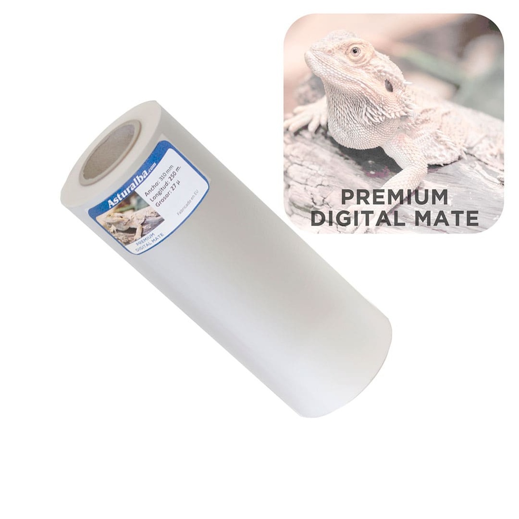 Bobina de plastificar Premium Digital Mate 27 µ 310 mm x 250 m (Pack 4 unidades)